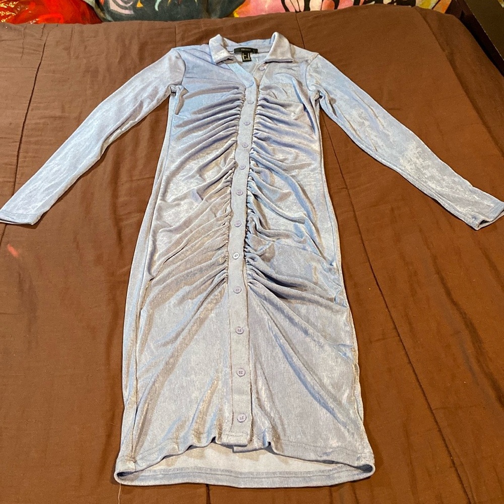 Pleated Front Middi Length Dress by Forever 21.  NWT!
